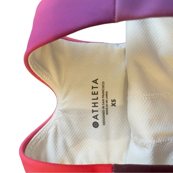 ATHLETA CONSCIOUS LOVE PROUDLY CROP TOP RAINBOW PRIDE - Picture 3 of 6